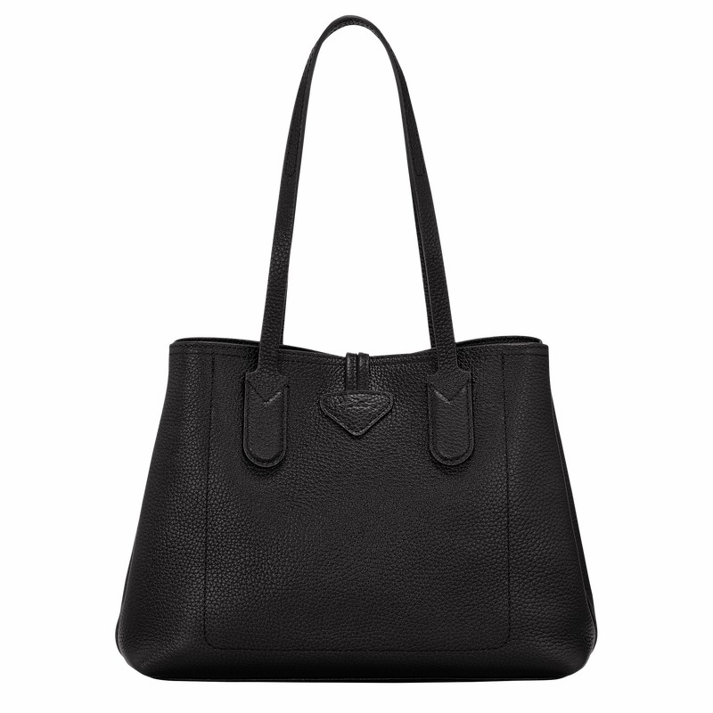 Longchamp Le Roseau Essential M Tote Veske Dame Svarte Norge | 10183968001