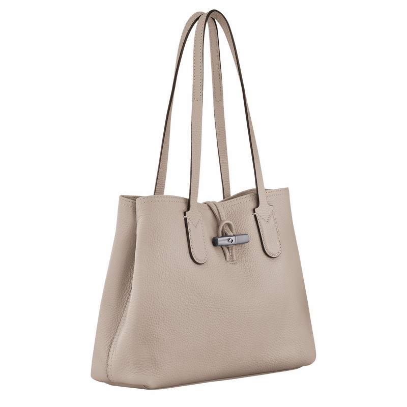 Longchamp Le Roseau Essential M Tote Veske Dame Grå Norge | 10183968266