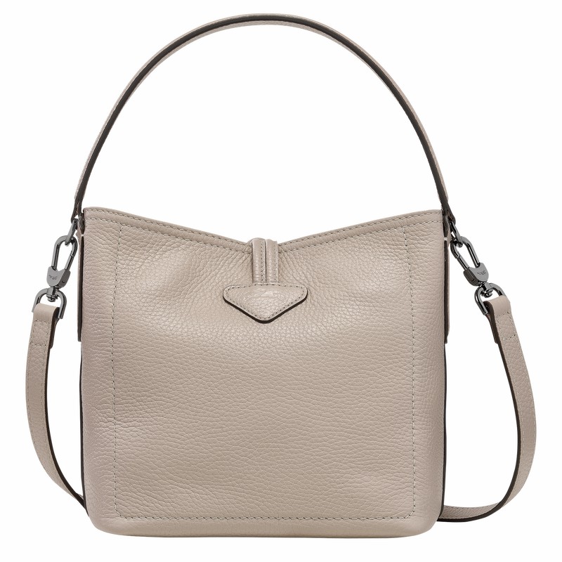 Longchamp Le Roseau Essential XS Bøtteposer Dame Grå Norge | 10159968266