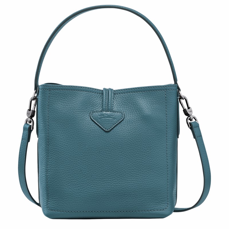 Longchamp Le Roseau Essential XS Bøtteposer Dame Påfugl Norge | 10159968P89