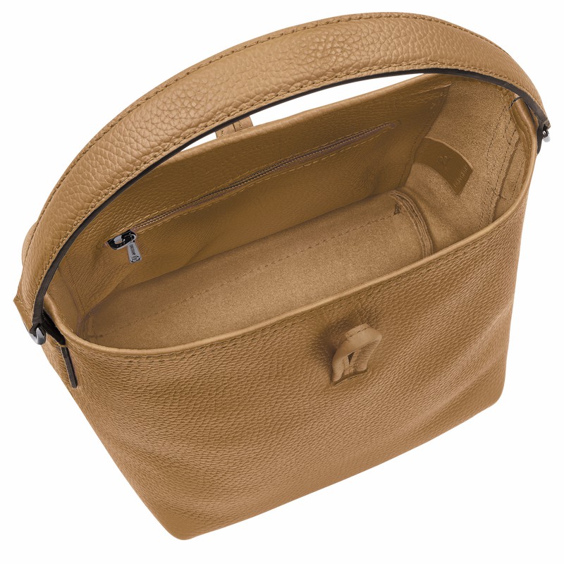 Longchamp Le Roseau Essential XS Bøtteposer Dame Khaki Norge | 10159968026