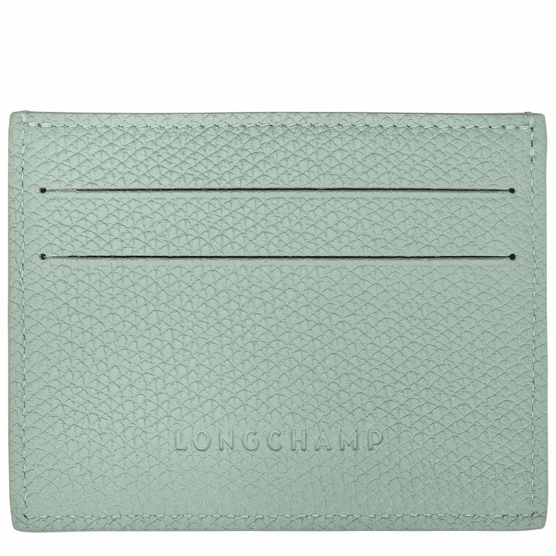 Longchamp Le Roseau Kortholder Dame Celadon Norge | L3218HFP282