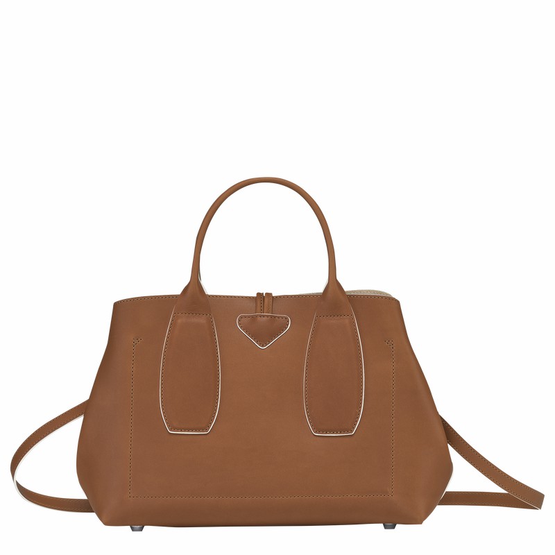 Longchamp Le Roseau M Håndveske Dame Brune Norge | 10058HQS504