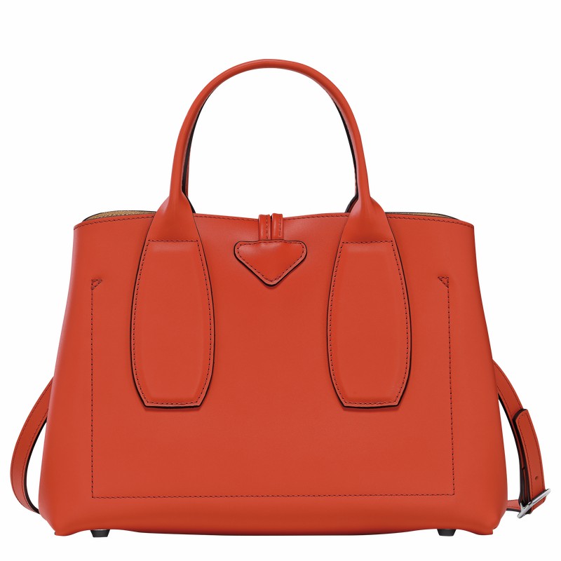 Longchamp Le Roseau M Håndveske Dame Oransje Norge | 10058HCL685