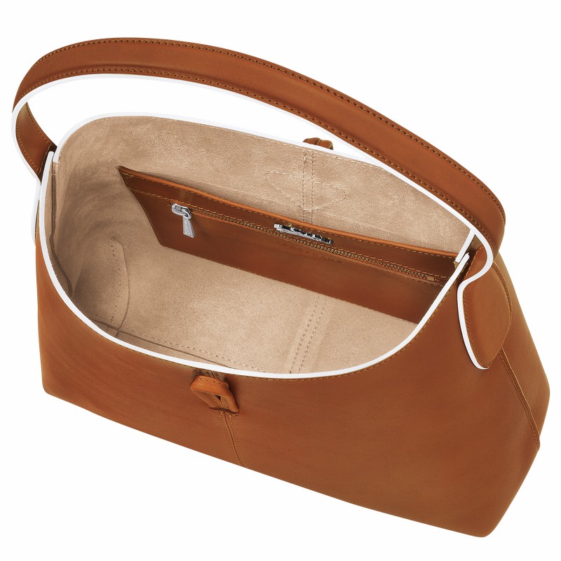 Longchamp Le Roseau M Hobo Veske Dame Brune Norge | 10153HQS504