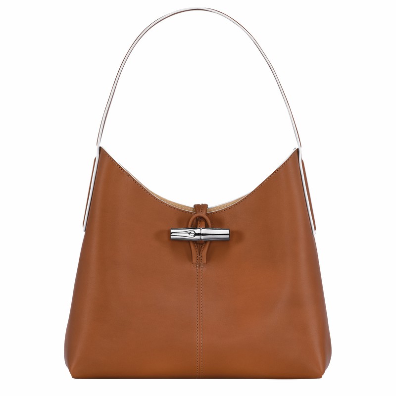 Longchamp Le Roseau M Hobo Veske Dame Brune Norge | 10153HQS504