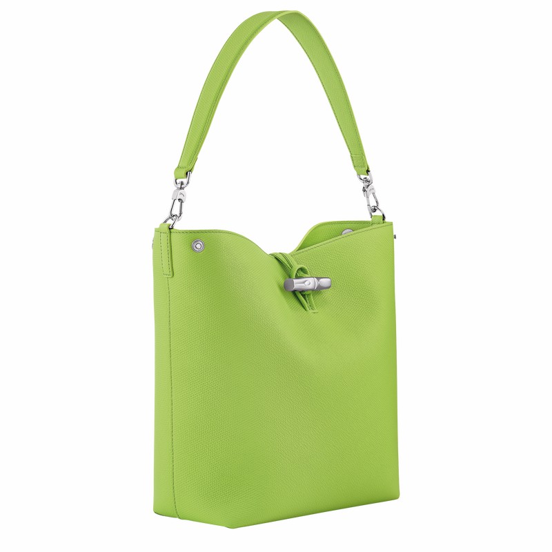 Longchamp Le Roseau M Skulderveske Dame Grønn Norge | 10281HFP355