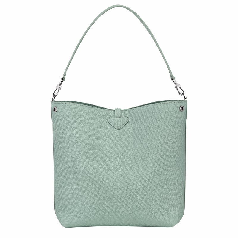 Longchamp Le Roseau M Skulderveske Dame Celadon Norge | 10281HFP282