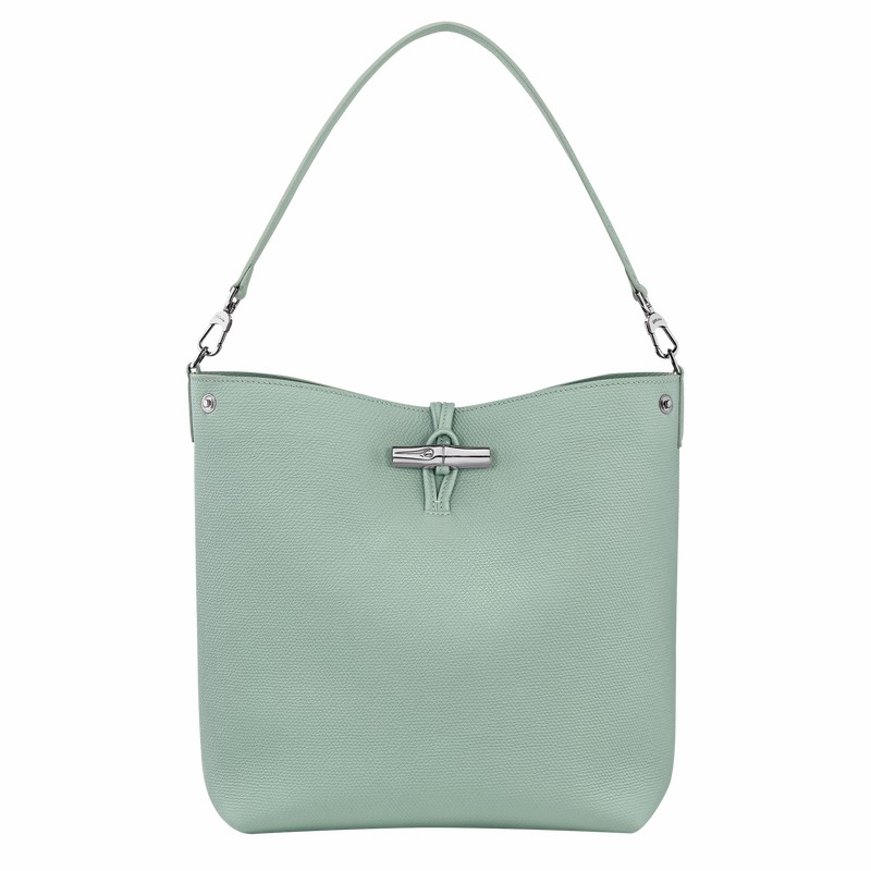 Longchamp Le Roseau M Skulderveske Dame Celadon Norge | 10281HFP282