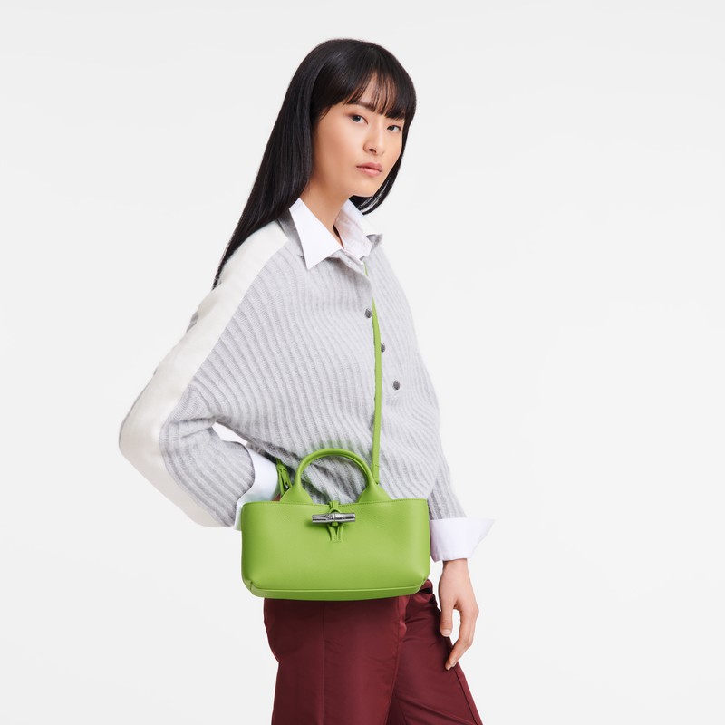 Longchamp Le Roseau S Håndveske Dame Grønn Norge | 10280HFP355