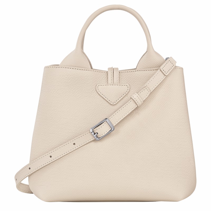 Longchamp Le Roseau S Håndveske Dame Hvite Norge | 10273HFP555