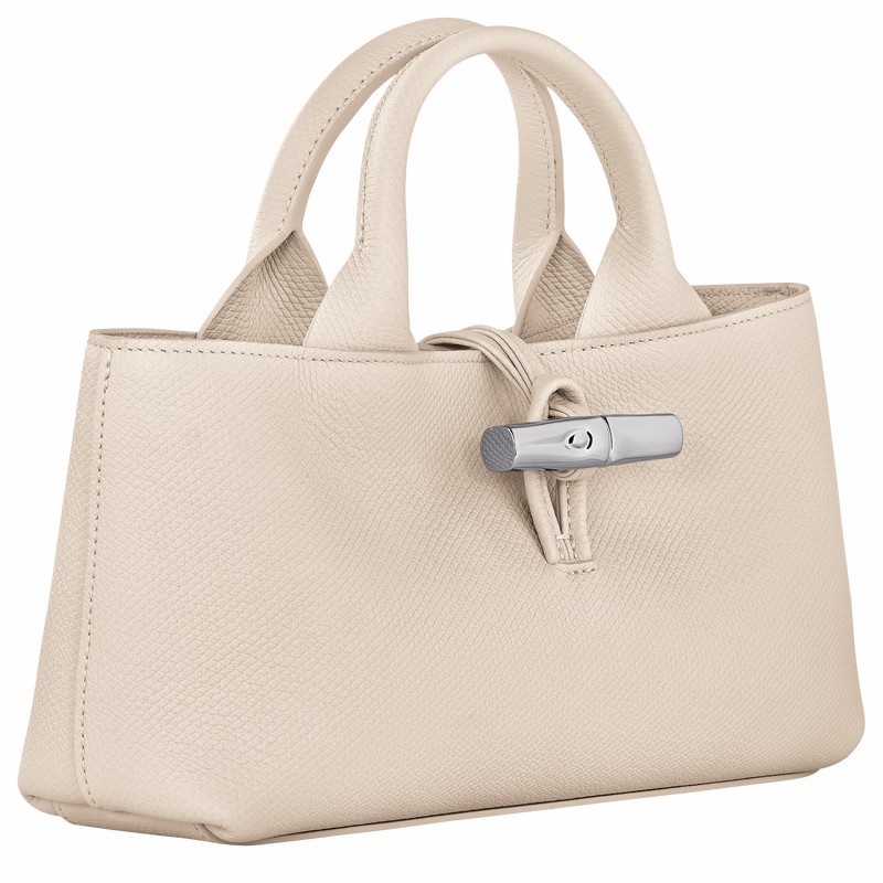 Longchamp Le Roseau S Håndveske Dame Hvite Norge | 10280HFP555