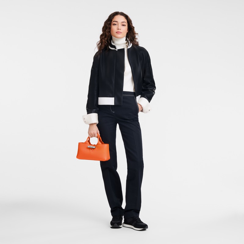 Longchamp Le Roseau S Håndveske Dame Oransje Norge | 10280HFP017