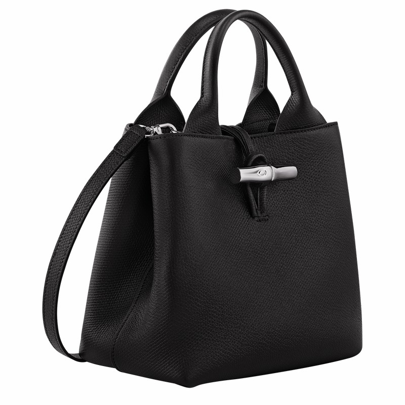 Longchamp Le Roseau S Håndveske Dame Svarte Norge | 10273HFP001