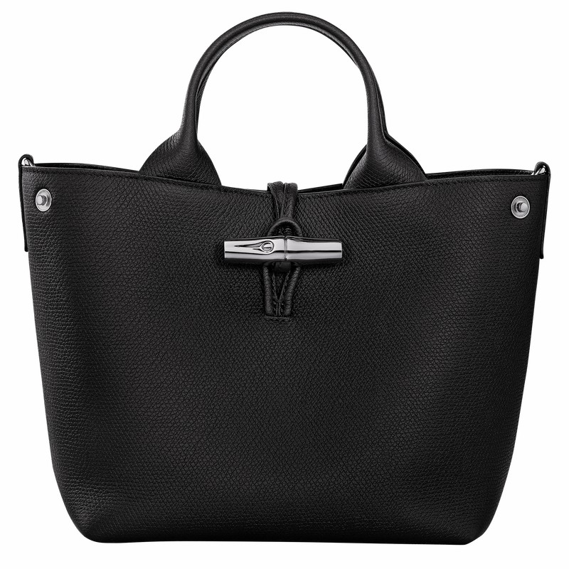 Longchamp Le Roseau S Håndveske Dame Svarte Norge | 10273HFP001