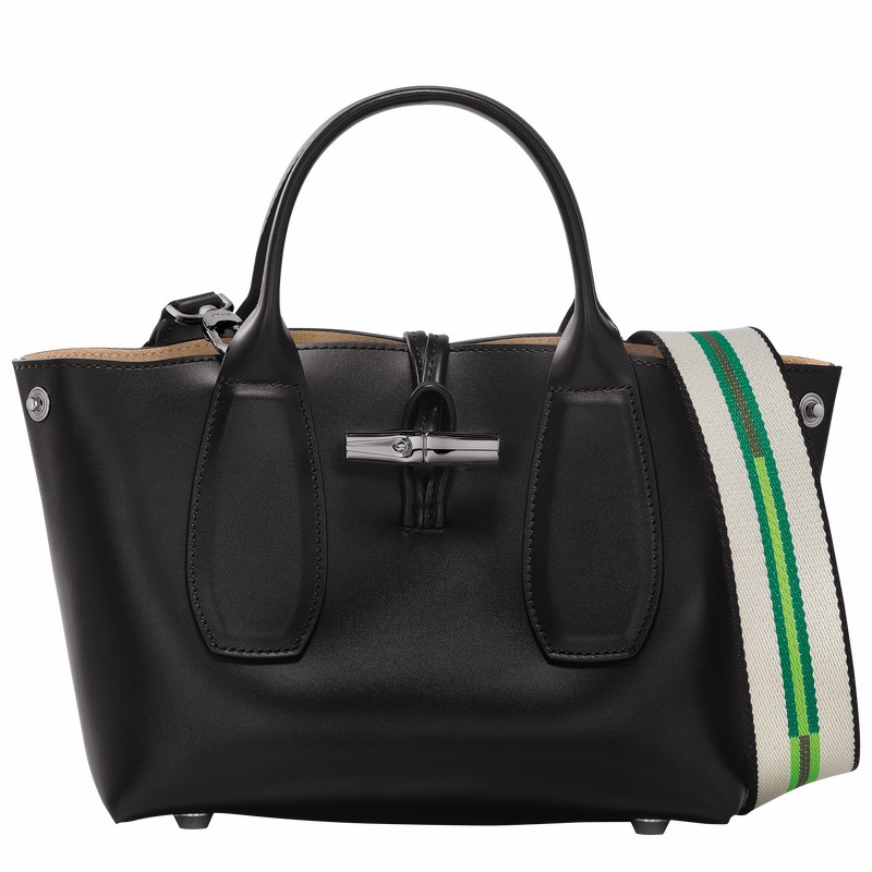 Longchamp Le Roseau S Håndveske Dame Svarte Norge | 10095HCN001