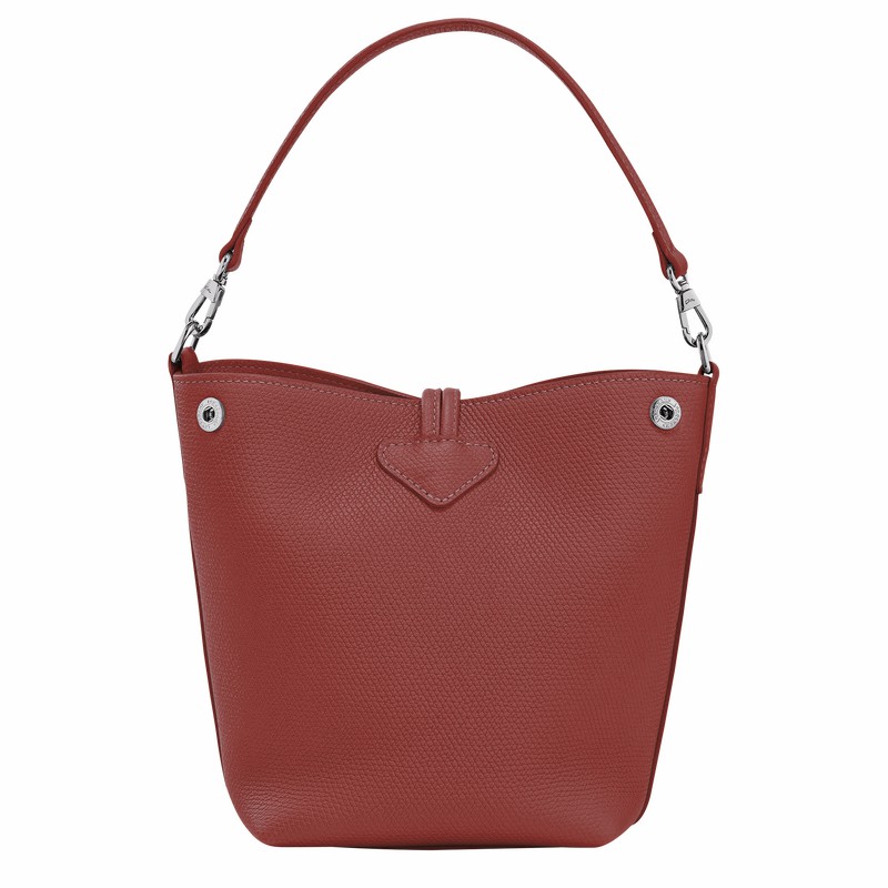 Longchamp Le Roseau XS Bøtteposer Dame Brune Norge | 10279HFP404