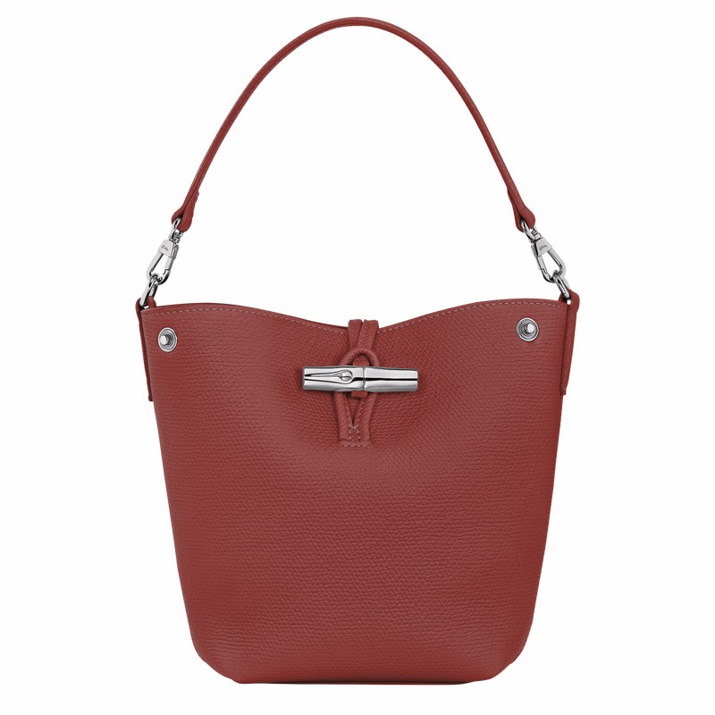 Longchamp Le Roseau XS Bøtteposer Dame Brune Norge | 10279HFP404