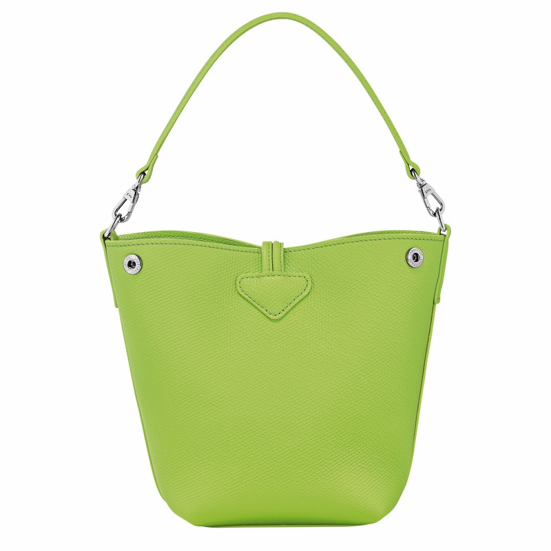 Longchamp Le Roseau XS Bøtteposer Dame Grønn Norge | 10279HFP355