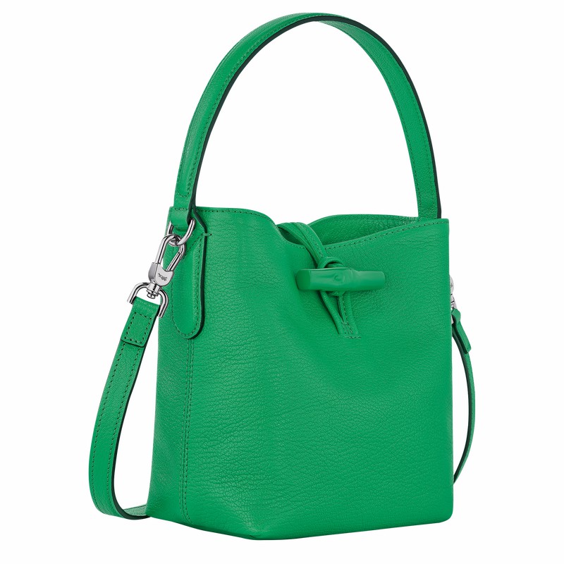 Longchamp Le Roseau XS Bøtteposer Dame Grønn Norge | 10159HEC129