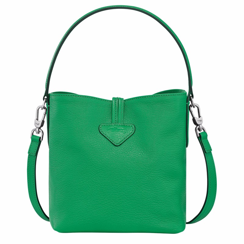 Longchamp Le Roseau XS Bøtteposer Dame Grønn Norge | 10159HEC129