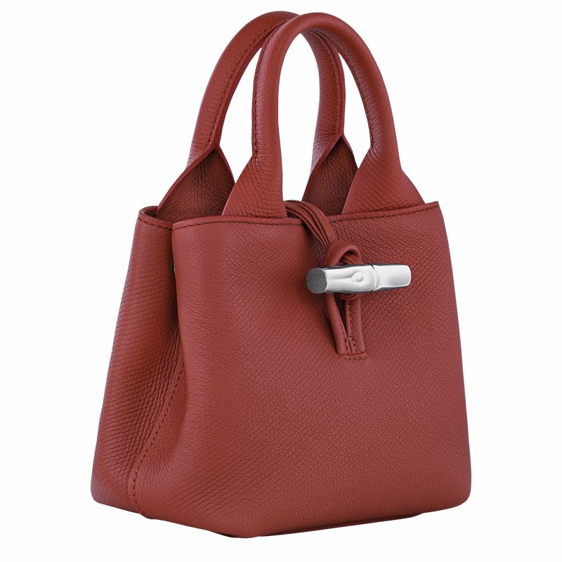 Longchamp Le Roseau XS Håndveske Dame Brune Norge | 10278HFP404