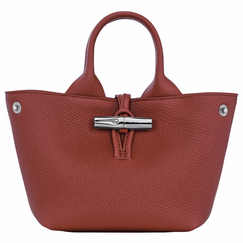 Longchamp Le Roseau XS Håndveske Dame Brune Norge | 10278HFP404