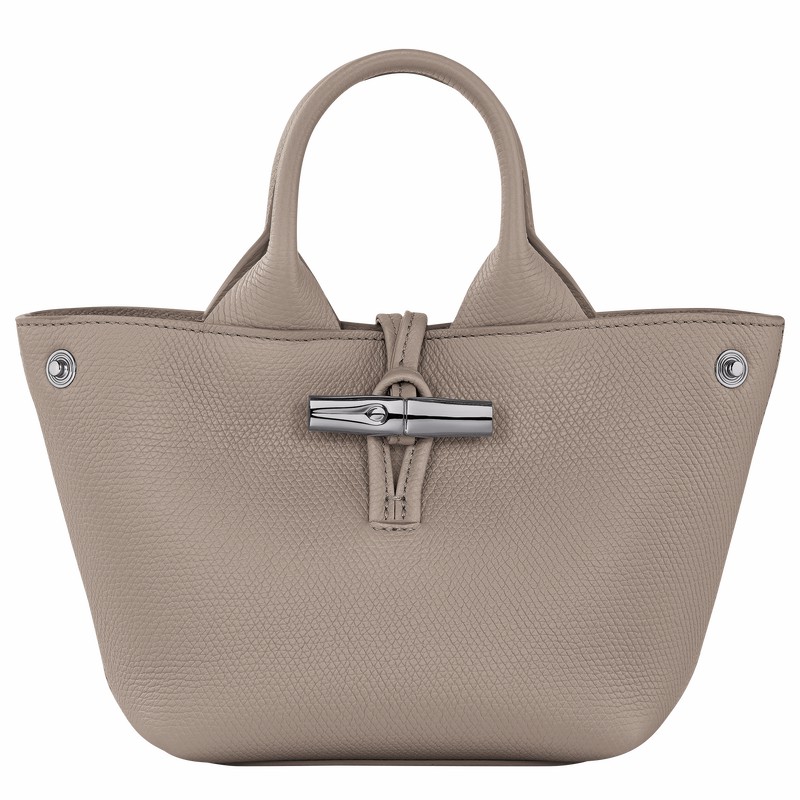 Longchamp Le Roseau XS Håndveske Dame Grå Norge | 10278HFP266