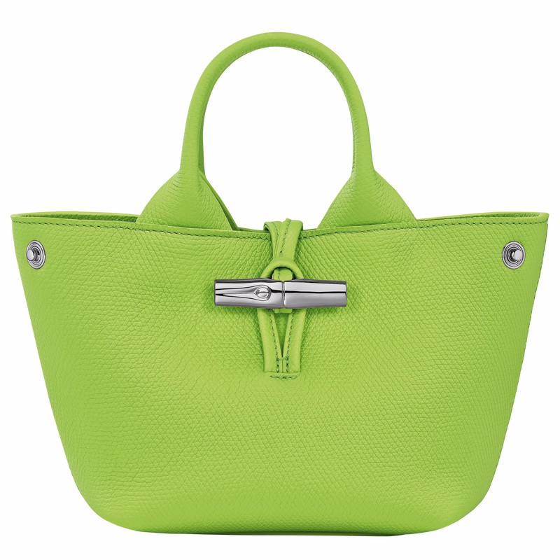 Longchamp Le Roseau XS Håndveske Dame Grønn Norge | 10278HFP355