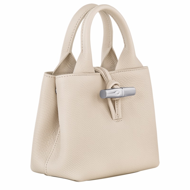 Longchamp Le Roseau XS Håndveske Dame Hvite Norge | 10278HFP555