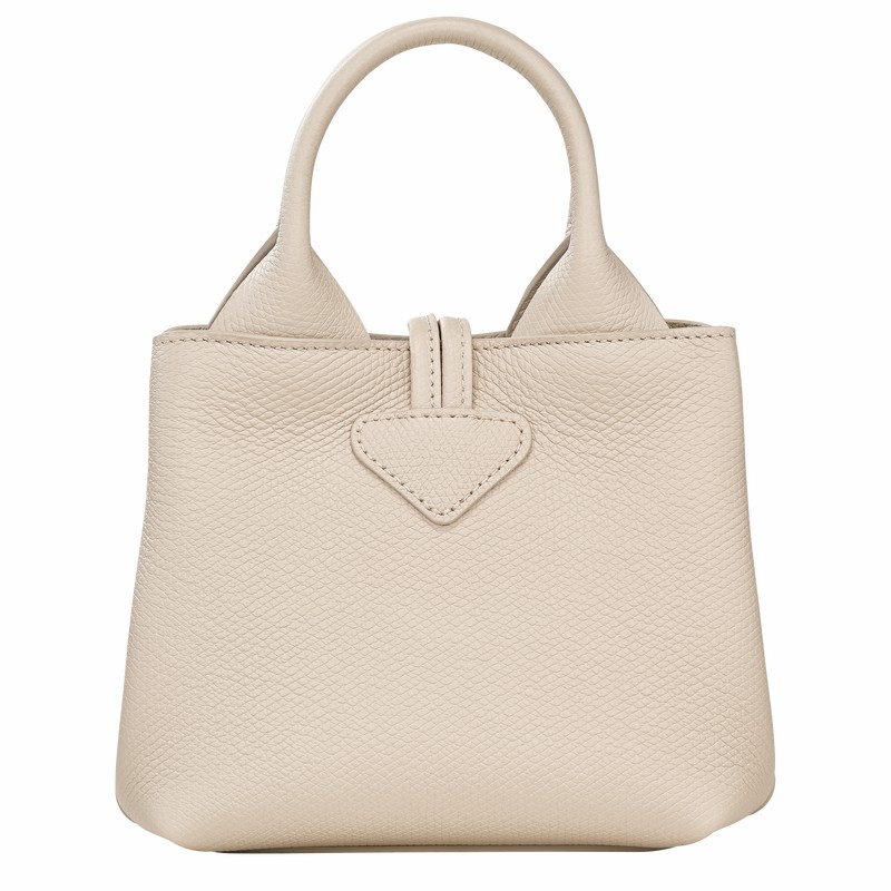 Longchamp Le Roseau XS Håndveske Dame Hvite Norge | 10278HFP555