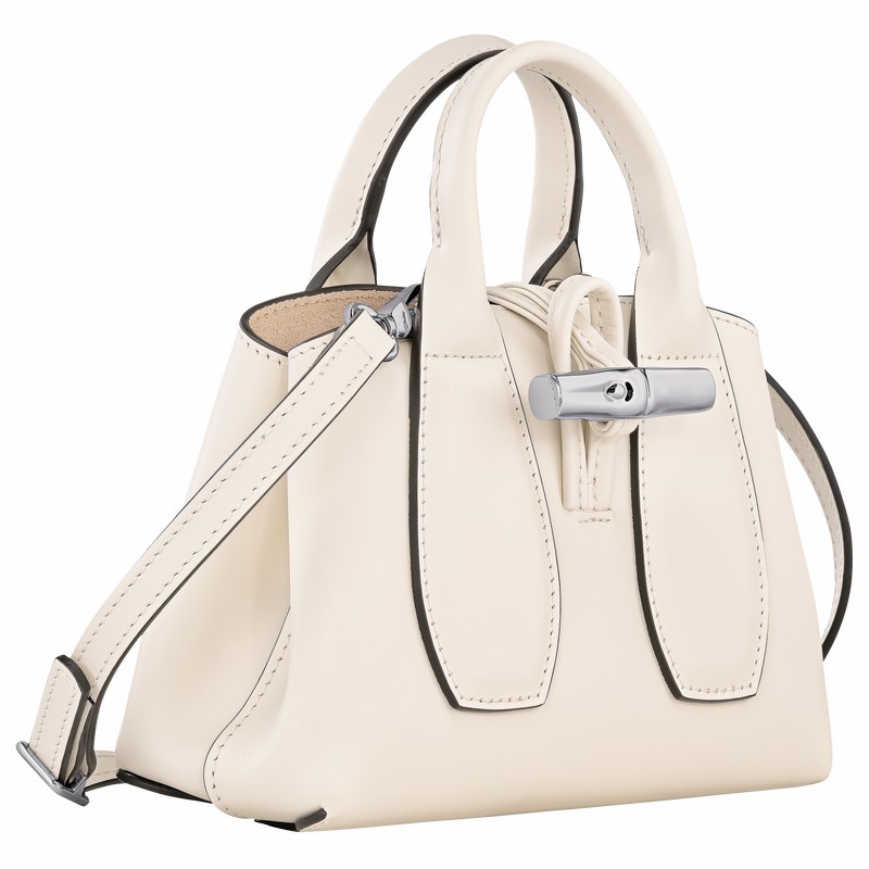 Longchamp Le Roseau XS Håndveske Dame Hvite Norge | 10057HCL037