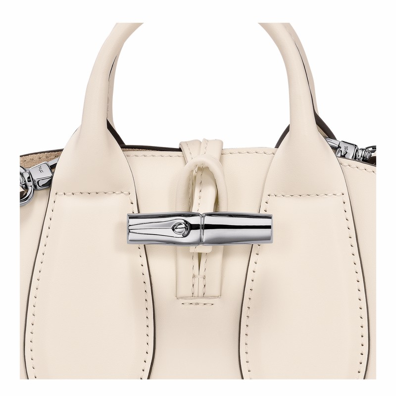 Longchamp Le Roseau XS Håndveske Dame Hvite Norge | 10057HCL037