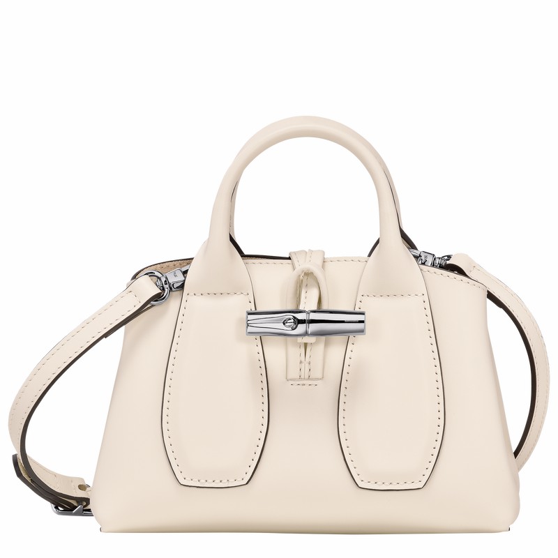 Longchamp Le Roseau XS Håndveske Dame Hvite Norge | 10057HCL037