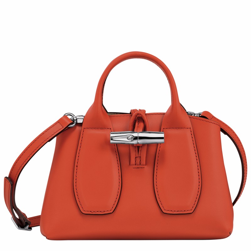 Longchamp Le Roseau XS Håndveske Dame Oransje Norge | 10057HCL685