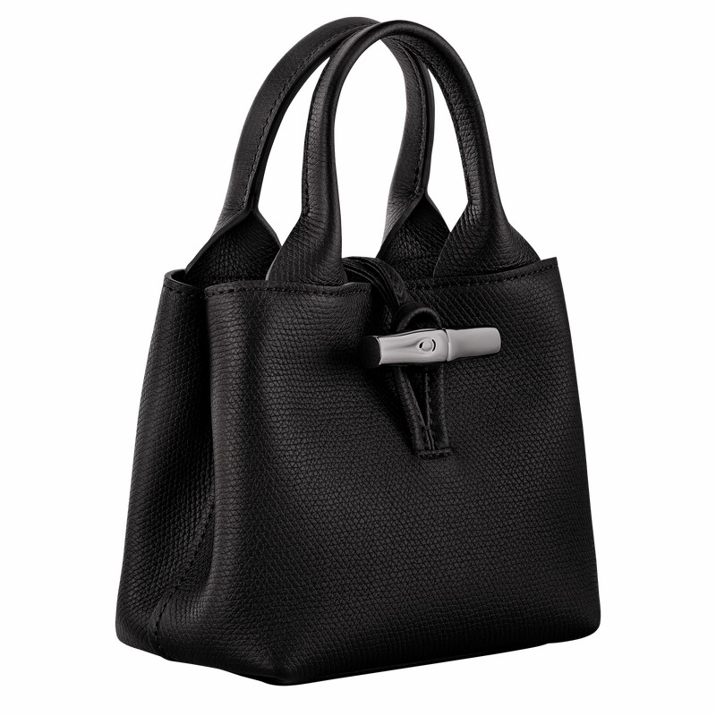 Longchamp Le Roseau XS Håndveske Dame Svarte Norge | 10278HFP001