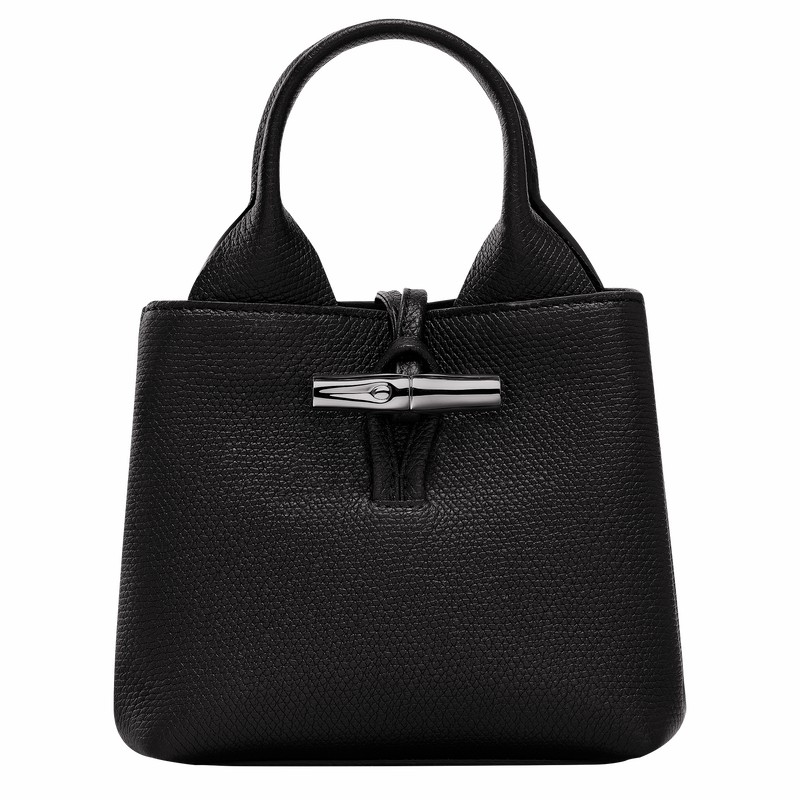 Longchamp Le Roseau XS Håndveske Dame Svarte Norge | 10278HFP001