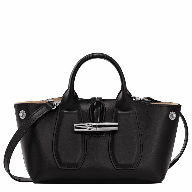 Longchamp Le Roseau XS Håndveske Dame Svarte Norge | 10057HCL001