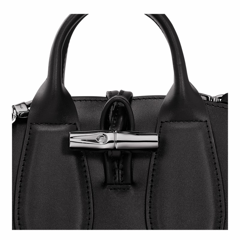 Longchamp Le Roseau XS Håndveske Dame Svarte Norge | 10057HCL001