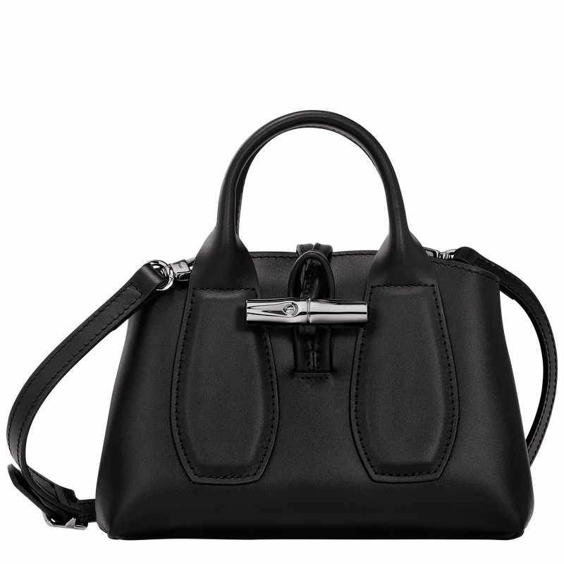 Longchamp Le Roseau XS Håndveske Dame Svarte Norge | 10057HCL001