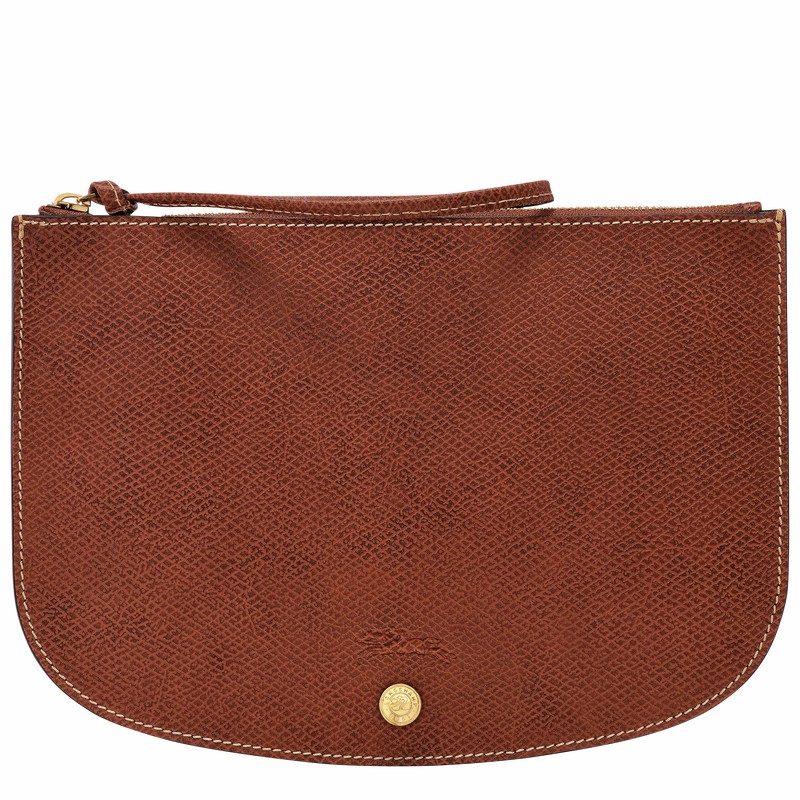 Longchamp ÉPURE Pouches Dame Brune Norge | 10250HYZ035