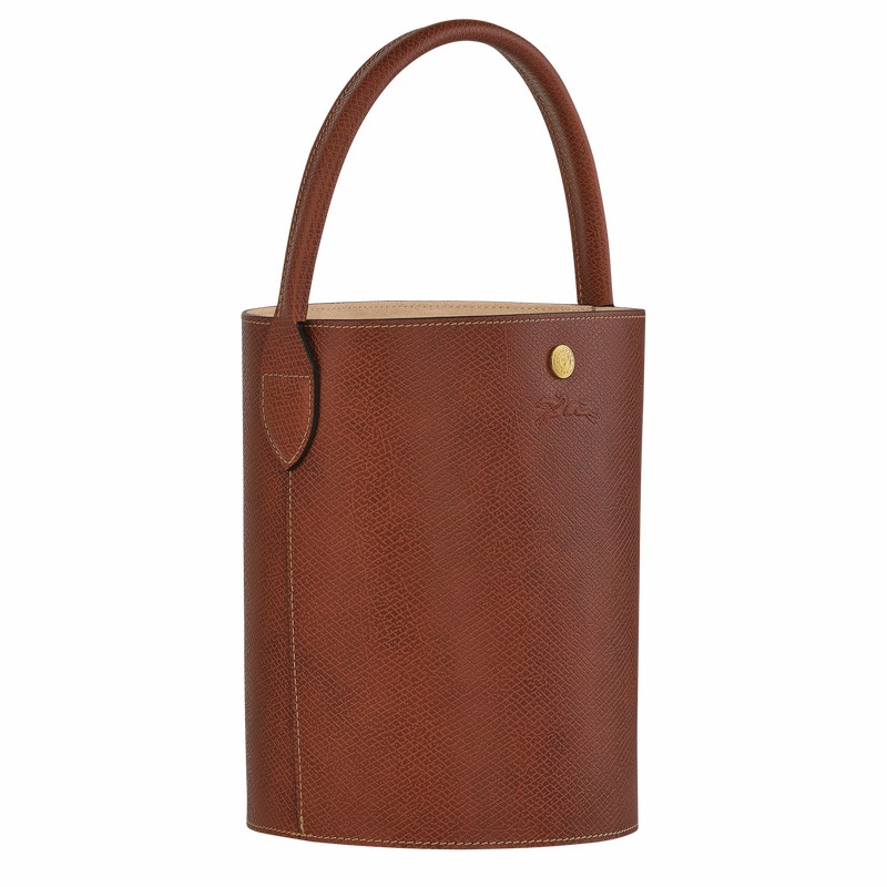 Longchamp ÉPURE S Bøtteposer Dame Brune Norge | 10161HYZ035