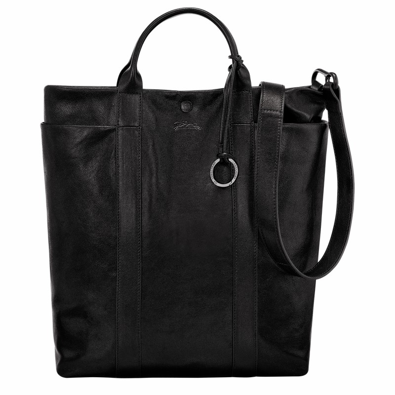 Longchamp Parisis M Tote Veske Dame Svarte Norge | 10265HFC001