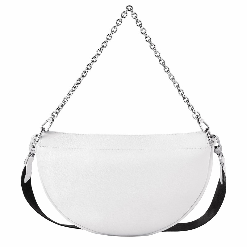 Longchamp Smile S Crossbody Veske Dame Hvite Norge | 10224HDS007