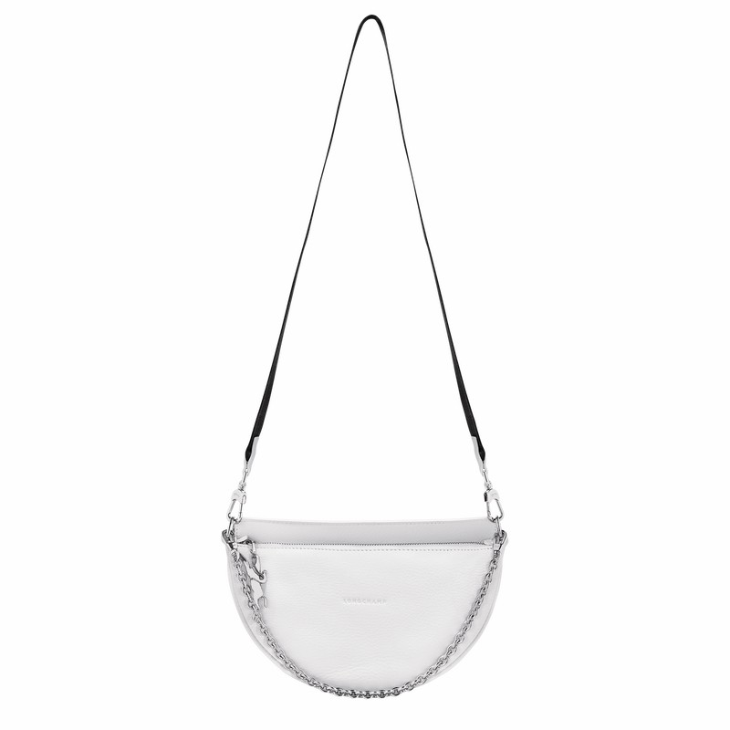 Longchamp Smile S Crossbody Veske Dame Hvite Norge | 10224HDS007